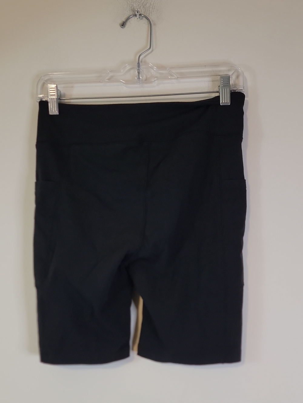 J. Crew Black High-Rise Bike Shorts with Side Pockets - Picture 2 of 7